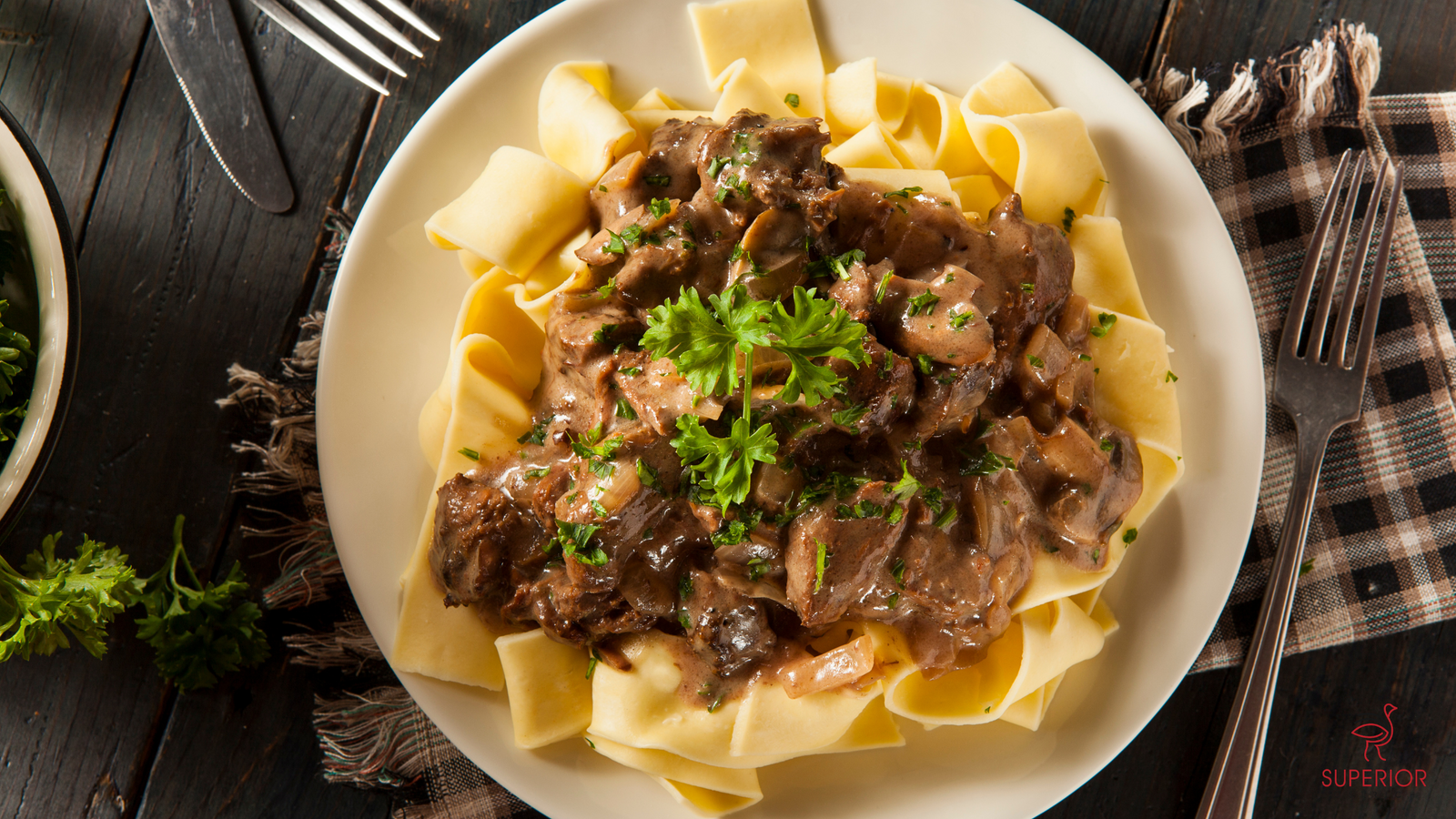 Ostrich Stroganoff