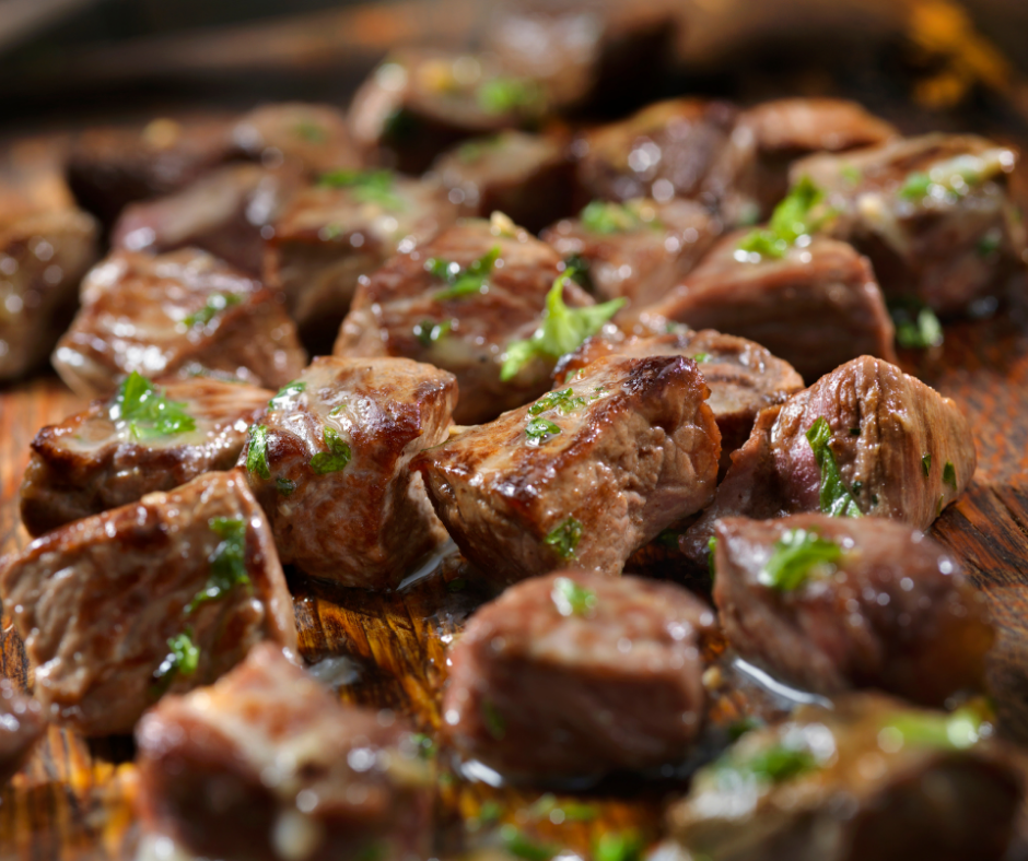 Garlic Herb Butter Ostrich Medallions
