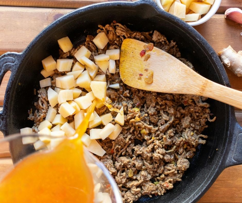 Southwest Ostrich Taco Skillet