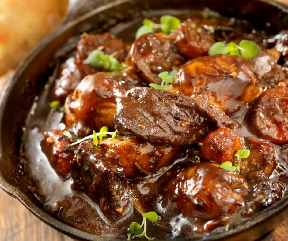 Slow-Cooked Ostrich & Root Vegetable Stew