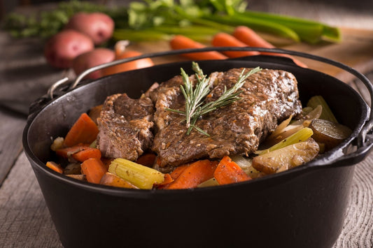 Ostrich Pot Roast With Root Vegetables